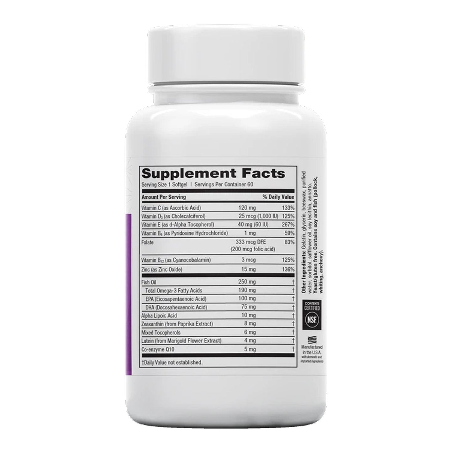 EyePromise Restore Eye Health Supplements - 60 Softgels, 30-Day Supply - Omega 3 Supplement for Aging Eyes with Lutein and Zeaxanthin, Fish Oil, EPA, DHA & Eye Vitamins and Nutrients
